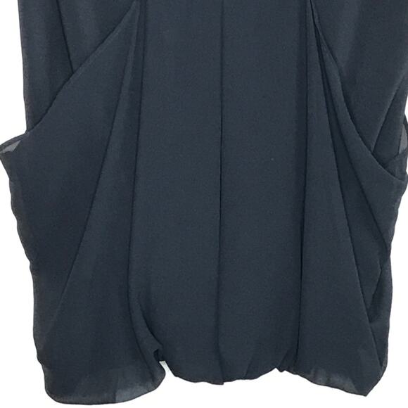 Clione Size Small Bubble Hem Sleeveless Top  Sheer Vintage Made in Korea - Picture 10 of 16